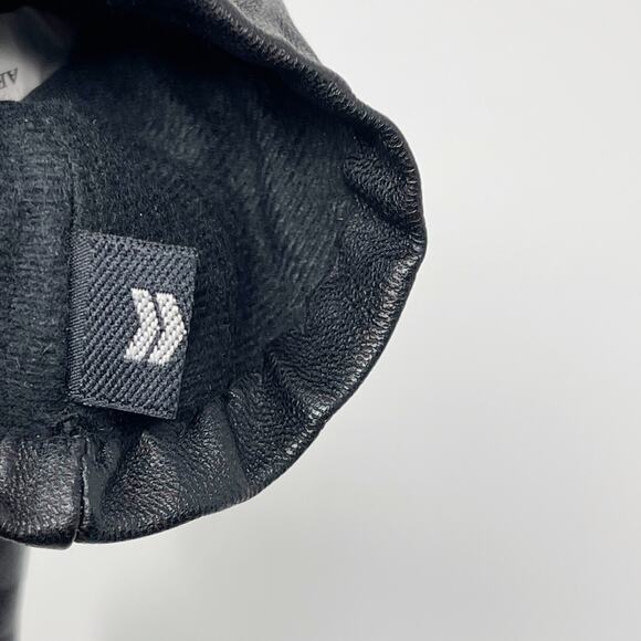 Isotoner Womens Leather Gloves Black Tie Knot - Picture 9 of 11